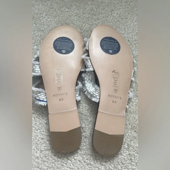 Rothy’s White Fringe Strap Sandal - Picture 2 of 2